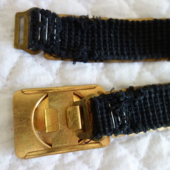 Vtg Gold Tone Metal Reptile Fish Scales Stretch Belt – Wmns - Picture 3 of 5